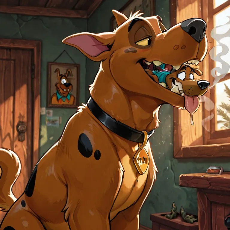 Scooby Doo Swallowing Courage the Cowardly Dog Whole Males