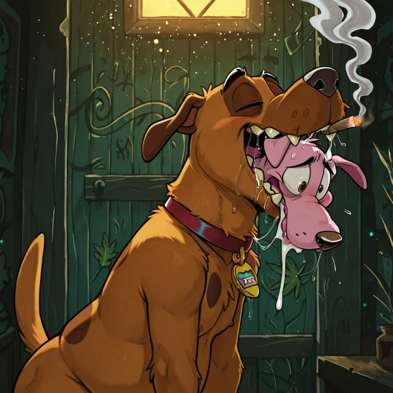 Courage the Cowardly Dog Engages in Stoned Vore Play