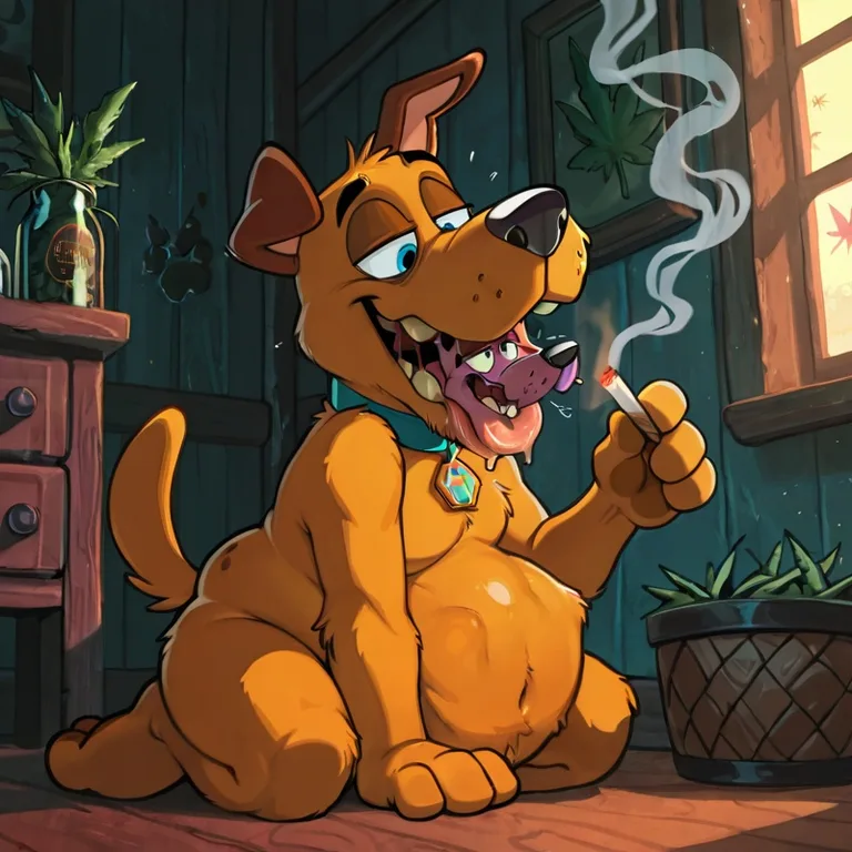 Courage the Cowardly Dog: Seductive Stoner Scene Anthro