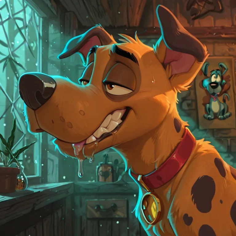 Courage the Cowardly Dog as a Dalmatian Furry