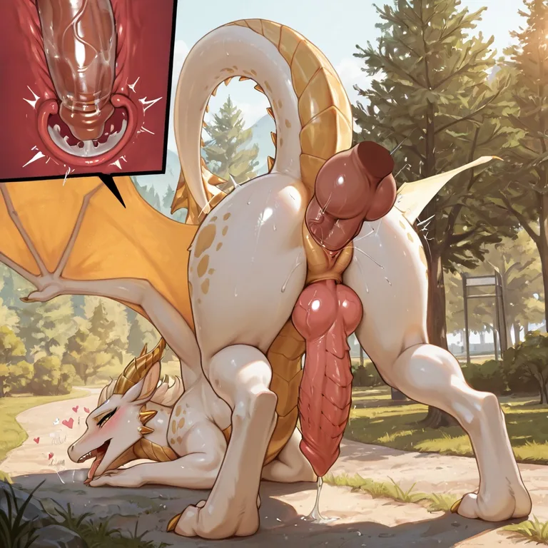 White Dragoness Mated in Sunny Park