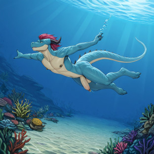 Dragon in Underwater Peril