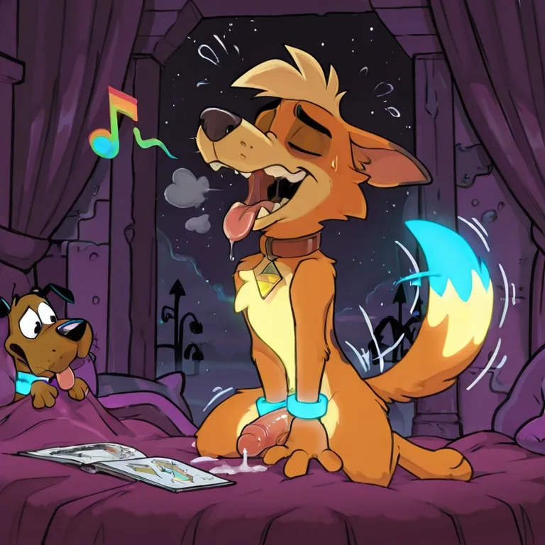 Courage the Cowardly Dog in Seductive Pose