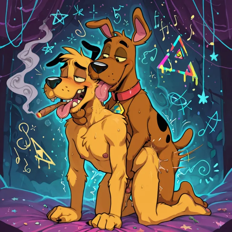 Courage the Cowardly Dog and Scooby-Doo Gay Stoner Encounter