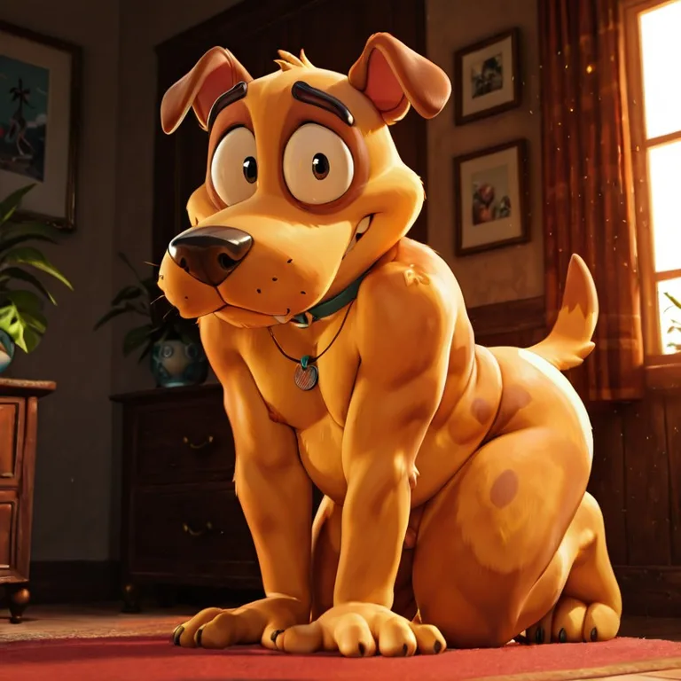 Courage the Cowardly Dog's Anthro Tease