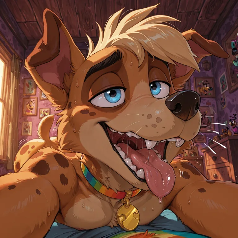 Courage the Cowardly Dog Fox Hyena: Anthro Swallowing Scene