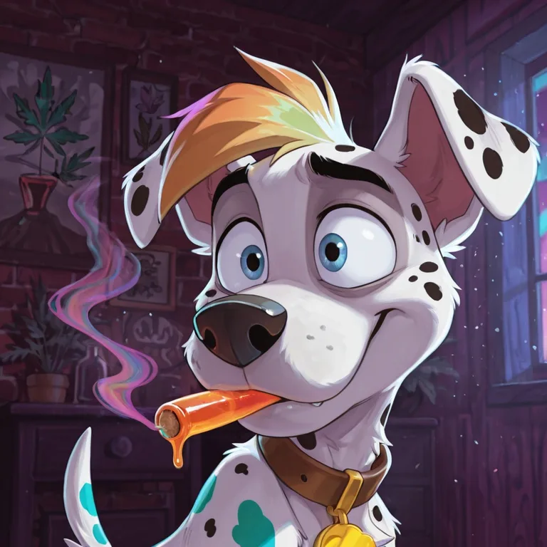 Anthro Courage the Cowardly Dog Fox