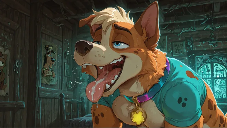 Courage the Cowardly Dog as Anthro Fox