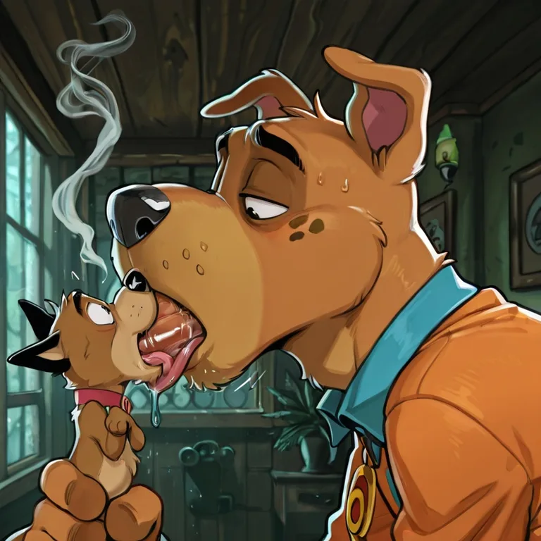 Courage the Cowardly Dog Stoned with Scooby Doo