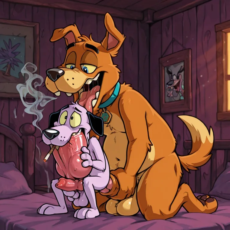 Courage the Cowardly Dog Stoner Moment 90s Toon Style