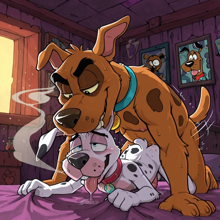 Anthro Courage the Cowardly Dog Portrait