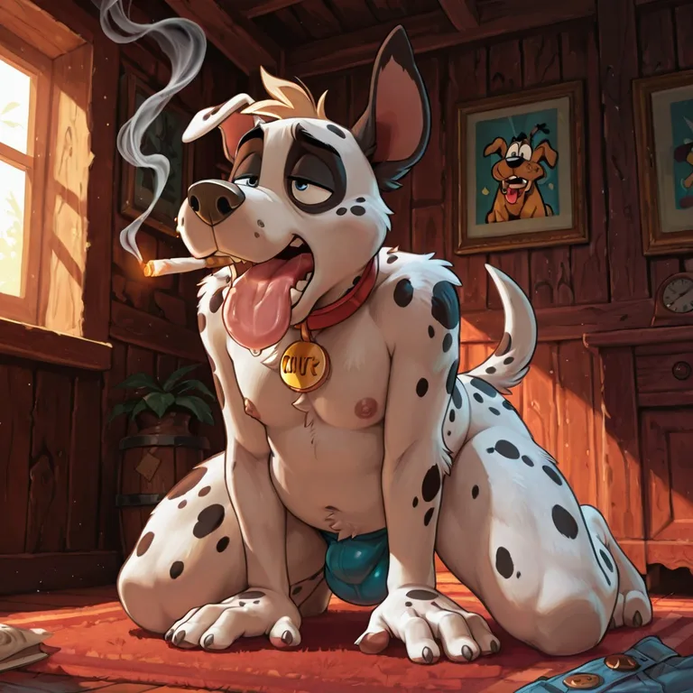 Courage the Cowardly Dog Dalmatian Street Scene