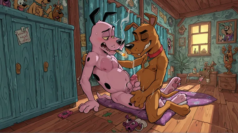 Courage the Cowardly Dog: Relaxing Stoner Evening