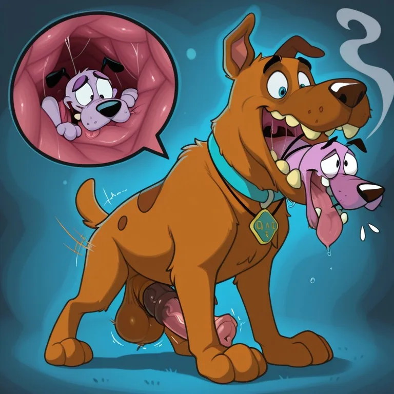 Courage the Cowardly Dog Stoner Portrait