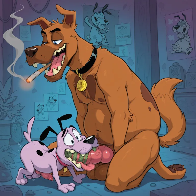 Courage the Cowardly Dog Stoner Portrait