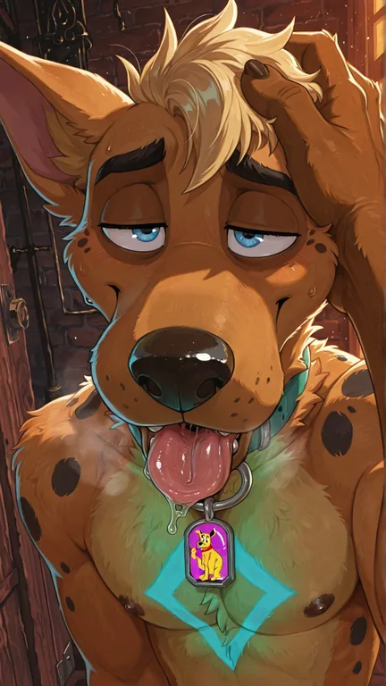 Courage the Cowardly Dog as Anthro Lupine