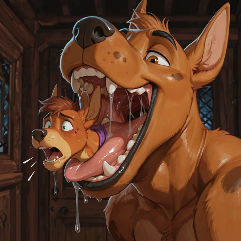 Scooby Doo Vore Scene, Stoned Anthro Male