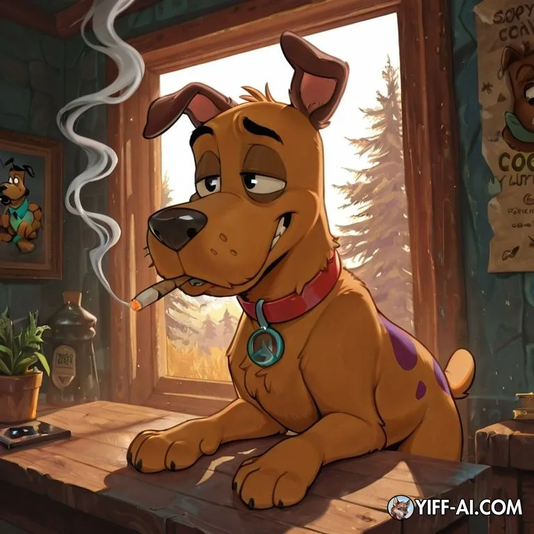 Courage the Cowardly Dog and Scooby Doo Smoking Marijuana