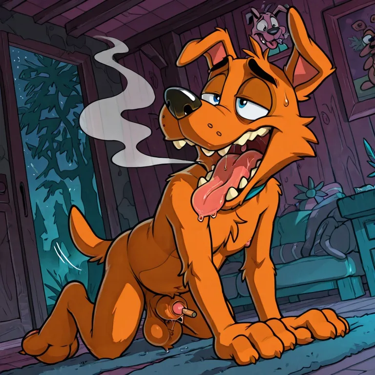 Courage the Cowardly Dog Stoner Artwork