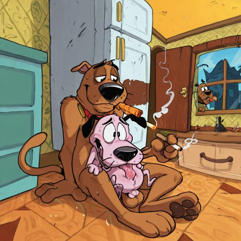 Courage the Cowardly Dog Stoner Adventure Aroused_male