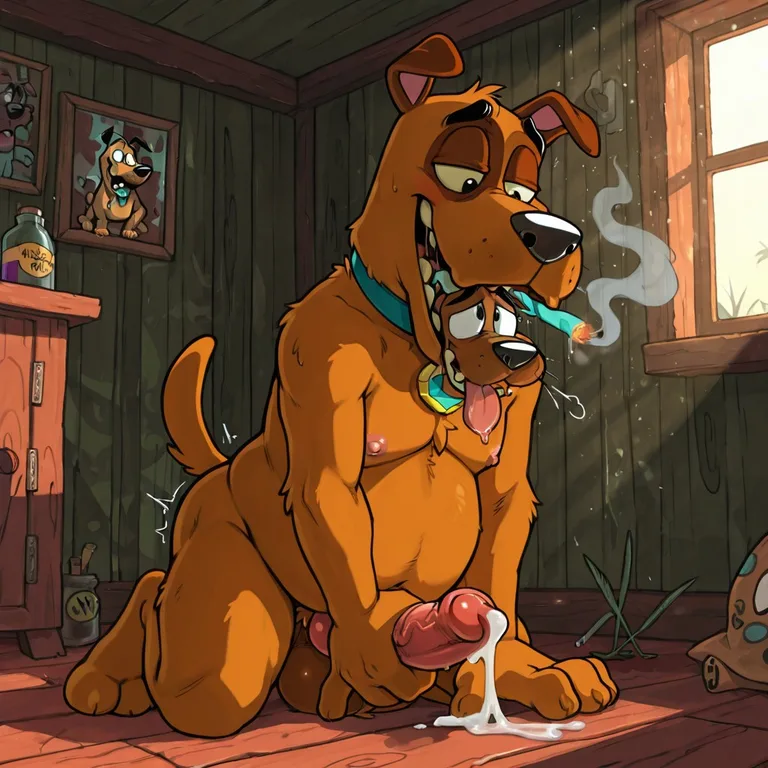 Courage the Cowardly Dog: Stoned and Seductive Aroused_male