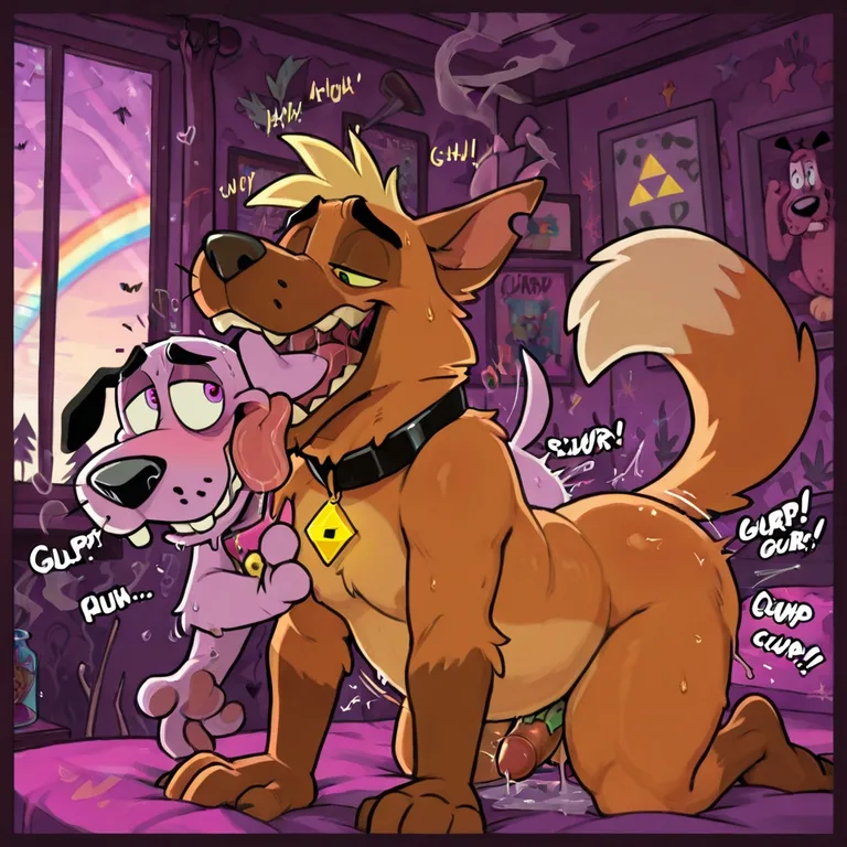 Courage the Cowardly Dog and Scooby-Doo Stoner Adventure