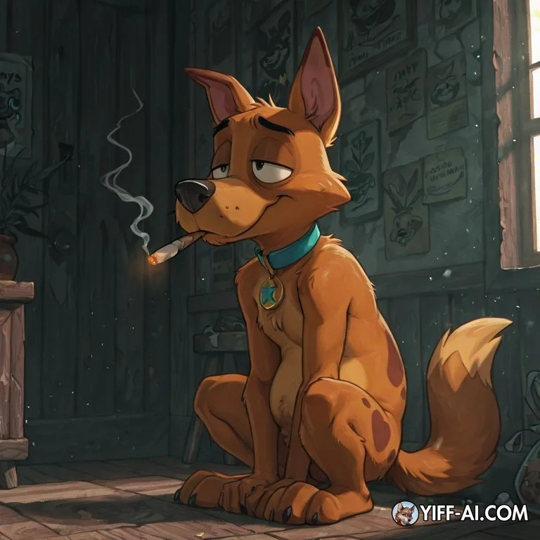 Courage the Cowardly Dog: Chilled-Out Anthro Fox