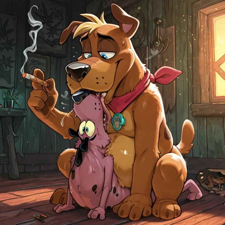 Courage the Cowardly Dog: Seductive Stoner Anthro