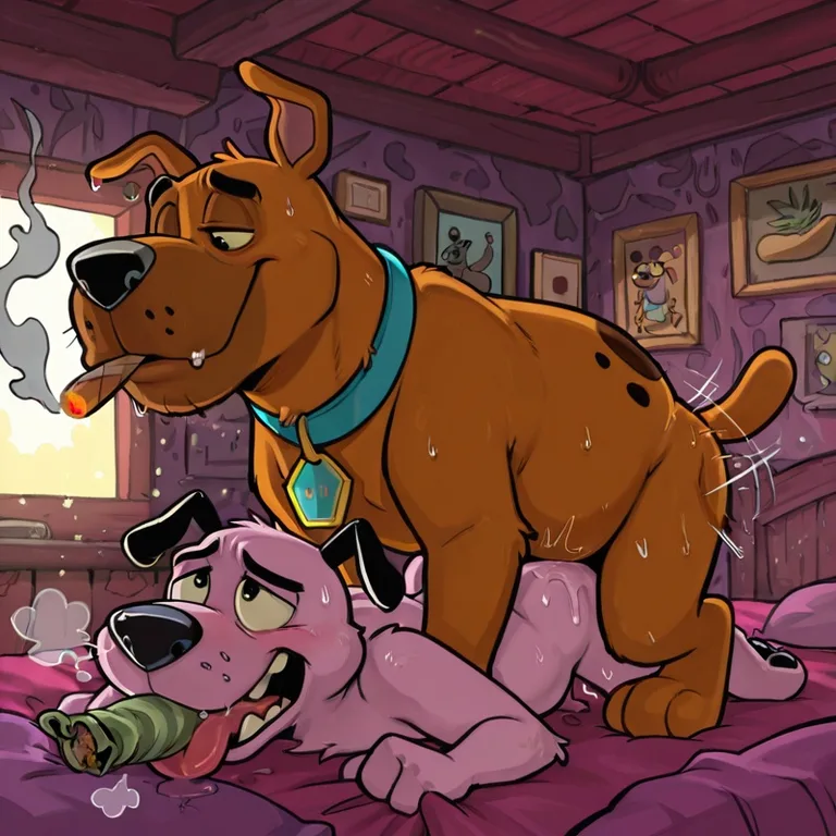 Courage the Cowardly Dog Nude Stoner Male