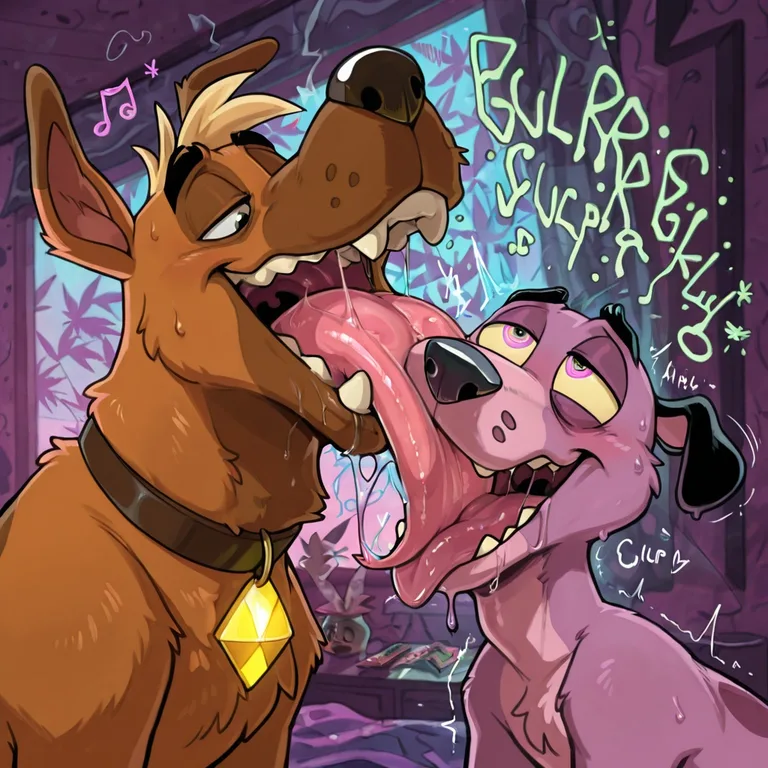 Courage the Cowardly Dog and Scooby-Doo Stoned