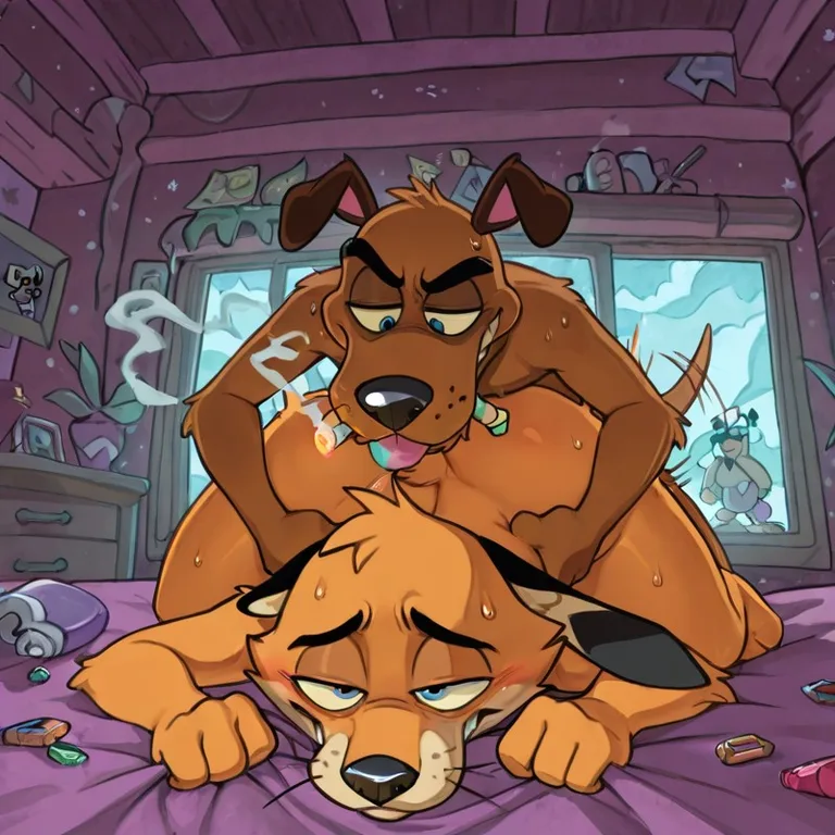 Seductive Anthro Dog Fox Wolf Otter