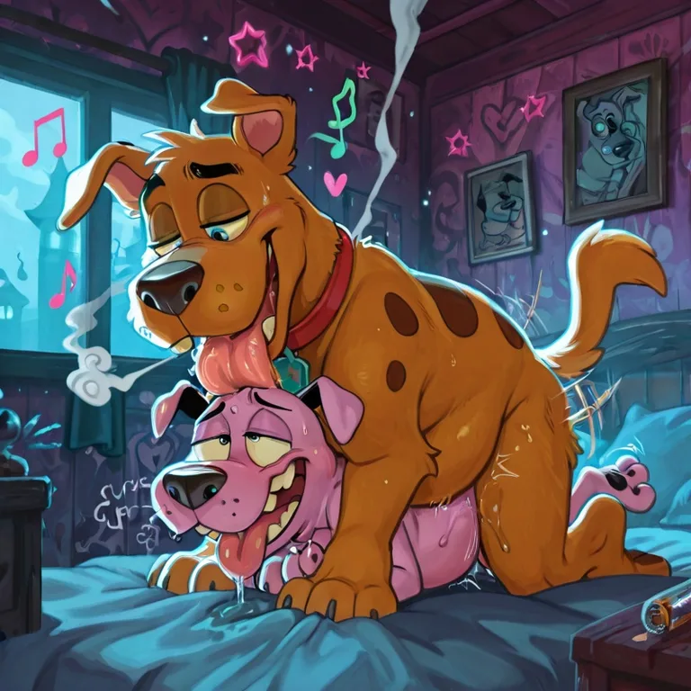 Courage the Cowardly Dog Vore Orgy Scene