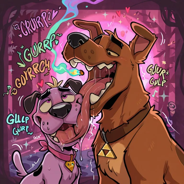 Courage the Cowardly Dog and Scooby-Doo Stoned