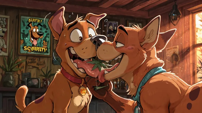 Courage the Cowardly Dog Stoned with Scooby Nick Wilde Mix