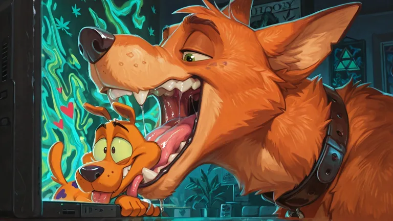Courage the Cowardly Dog Furry Art