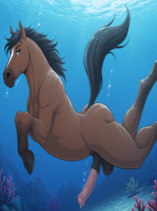 Majestic Stallion Underwater