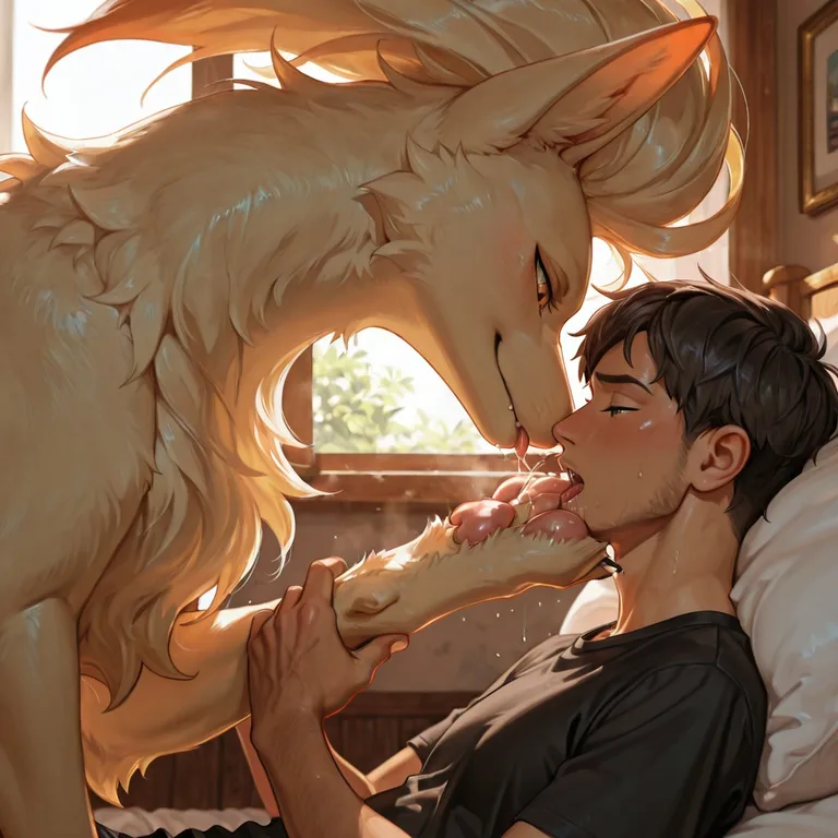 A Ninetales and His Human Companion