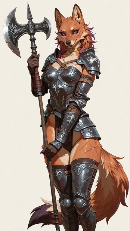Battle-Scarred Maned Wolf Warrior
