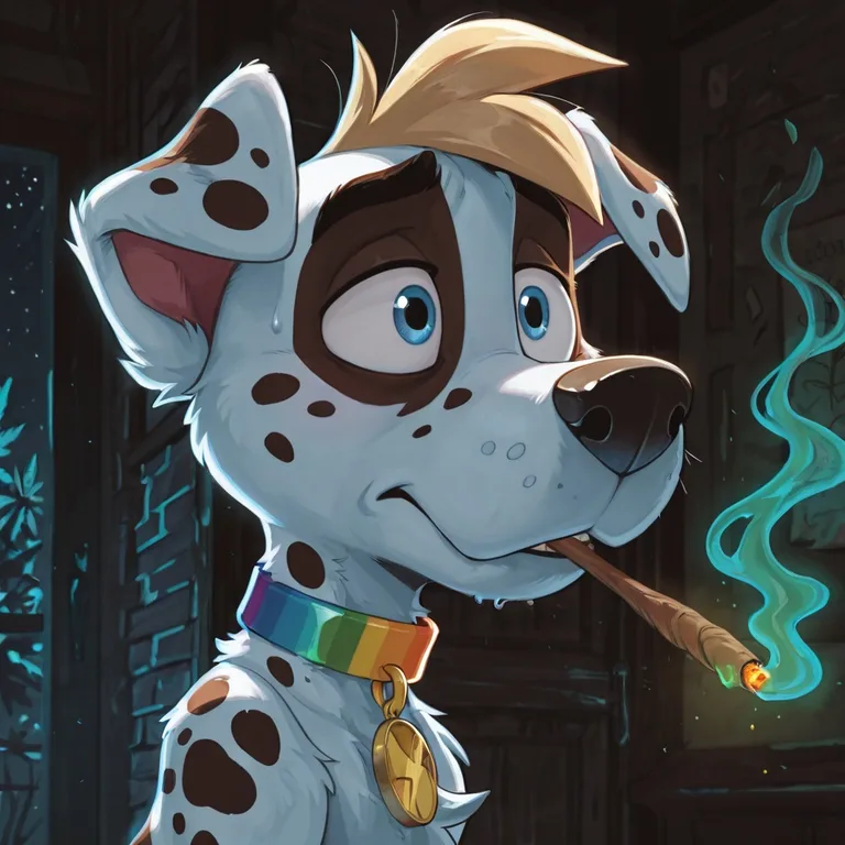 Courage the Cowardly Dog as Stoner Anthro Fox