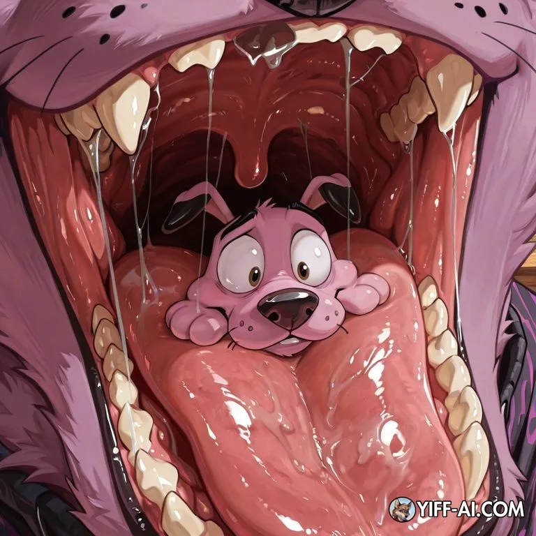 Courage the Cowardly Dog in Vore Scene