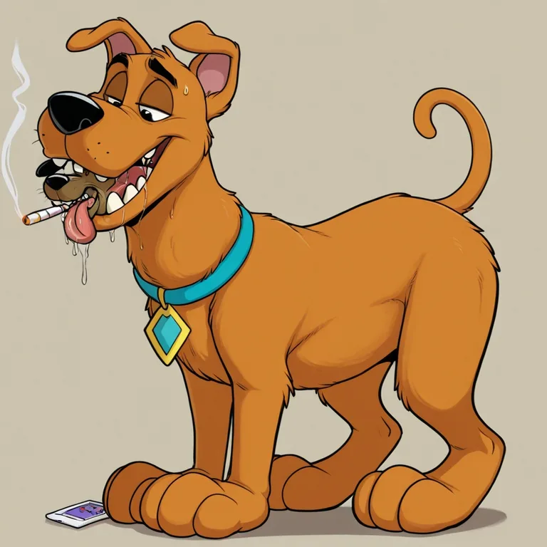Courage the Cowardly Dog and Scooby-Doo Consuming Drugs
