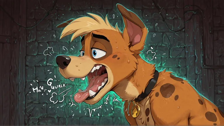 Anthro Fox Swallowing Scooby Doo