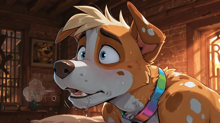 Courage the Cowardly Dog as Anthro Fox