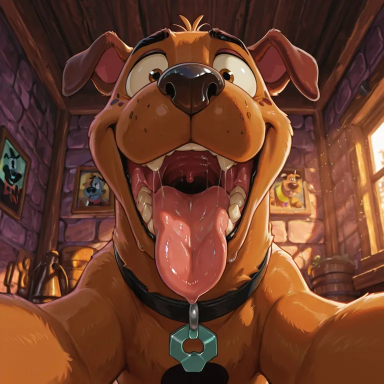 Scooby Doo and Courage in Vore Scene