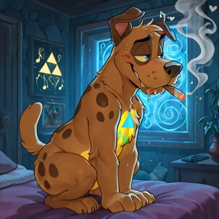 Anthro Dogs in Rainbow Hypnosis