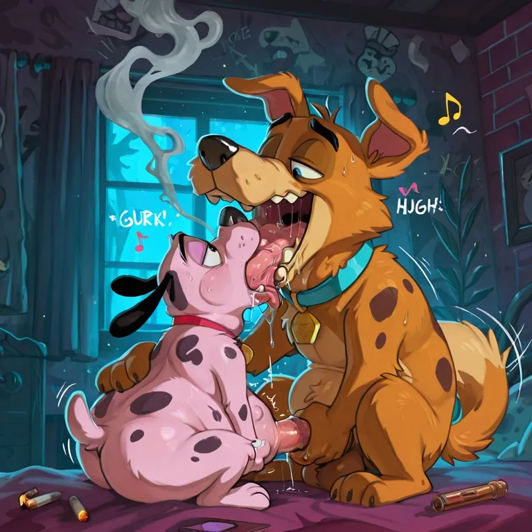 Courage the Cowardly Dog Homosexual Vore Orgy