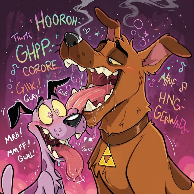 Courage the Cowardly Dog and Scooby Doo Stoned and Romantic
