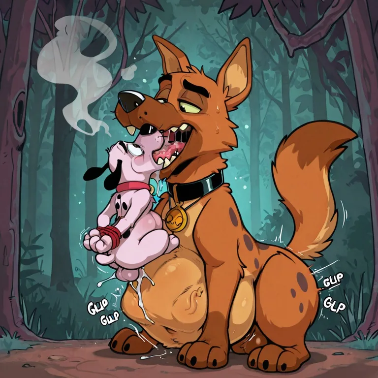 Courage the Cowardly Dog: Frightful Swallowing Scene