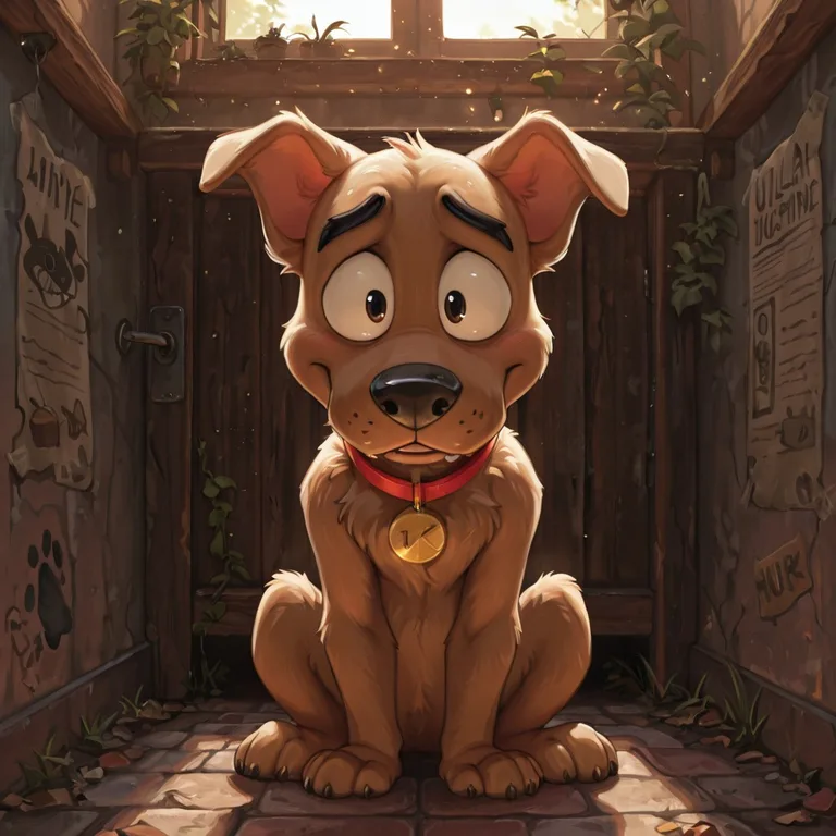 Courage the Cowardly Dog Portrait