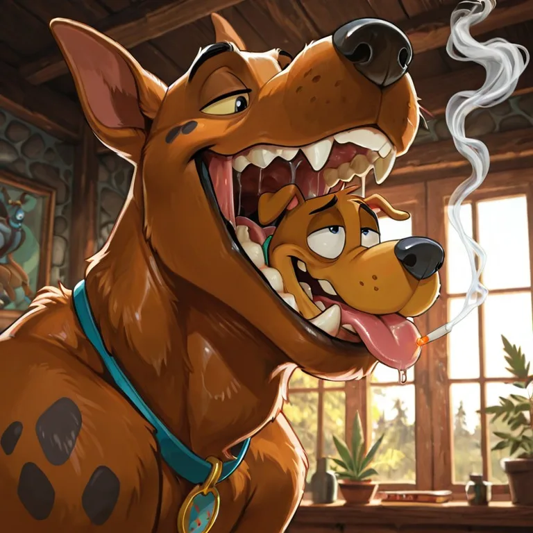 Scooby Doo Swallowing Courage Whole Duo